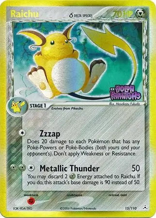 EX Holon Phantoms Raichu #15/110 reverse holo
